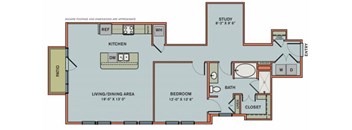 3-AS1 Floorplan at The Can Plant Residences at Pearl