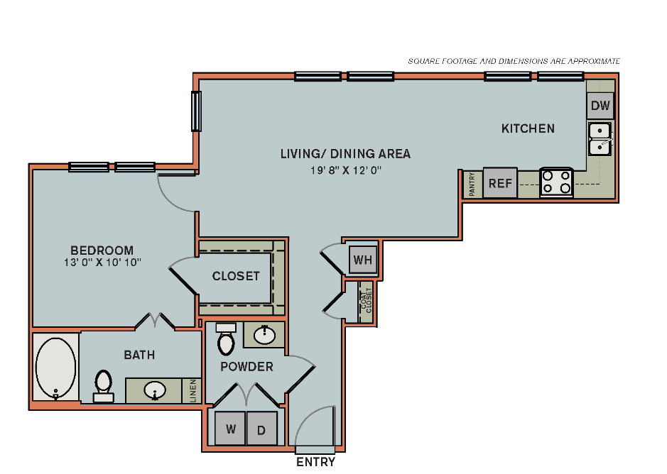 3-A1.2 Floor Plan at The Can Plant Residences at Pearl, San Antonio, Texas