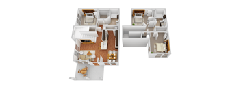 2 bedroom floor plan the  460 sq ft