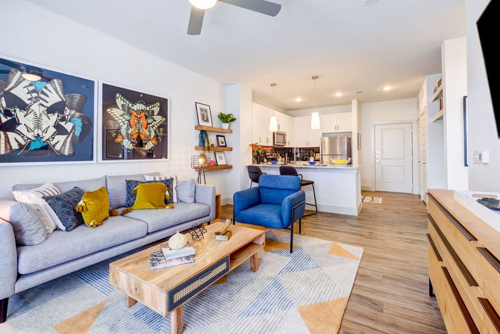 living room area of an apartmat at soneto on western