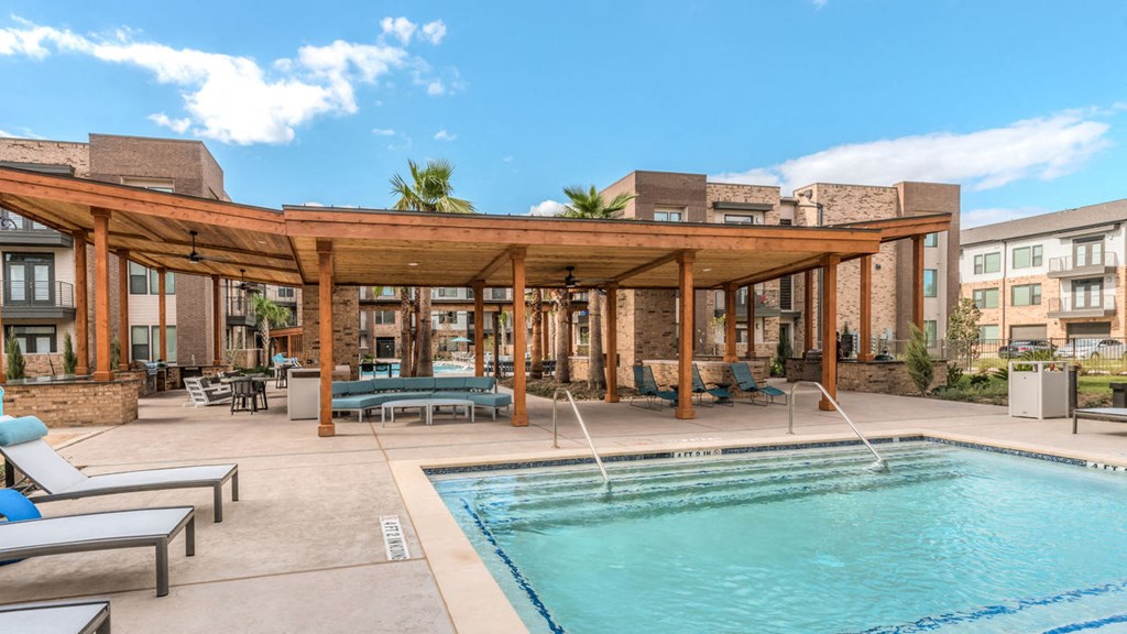 pool area at soneto on western apartments