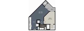 A1 Floor Plan  at Encore at Boulevard One, Denver, Colorado