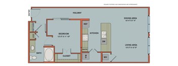 A11 Floorplan at The Can Plant Residences at Pearl