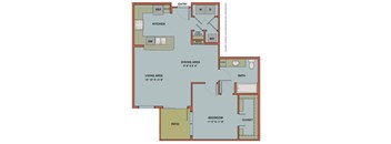 A12.2 Floorplan at The Can Plant Residences at Pearl