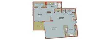 A12.3 Floorplan at The Can Plant Residences at Pearl