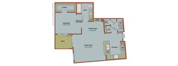 A12.4 Floorplan at The Can Plant Residences at Pearl