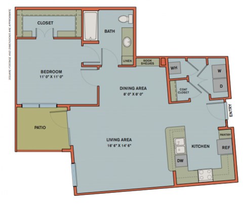 A12.4 Floorplan at The Can Plant Residences at Pearl