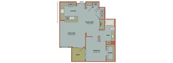 A12 Floorplan at The Can Plant Residences at Pearl