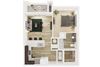 A1a Floor plan A1a Floor plan at Everly Apartments, Houston, 77063