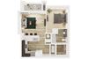 A1b Floor plan A1b Floor plan at Everly Apartments, Texas