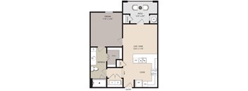 a2 floor plan layout at mela's luxury apartments