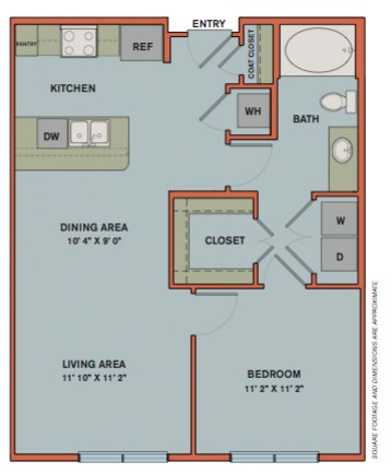 A2.2 Floorplan at The Can Plant Residences at Pearl