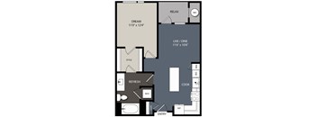 A3 Floor Plan  at Encore at Boulevard One, Denver
