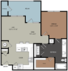 A3 Floor Plan Layout at Ironridge's Apartments in San Antonio, TX A3 Floor Plan Layout at Ironridge's Apartments in San Antonio, TX