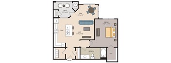 a3e1 floor plan layout at mela's luxury apartments