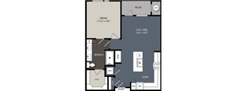 A4 Floor Plan at Encore at Boulevard One, Denver, CO