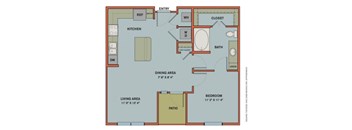 A4 Floorplan at The Can Plant Residences at Pearl