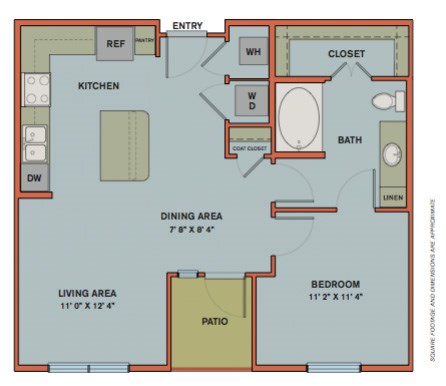 A4 Floorplan at The Can Plant Residences at Pearl
