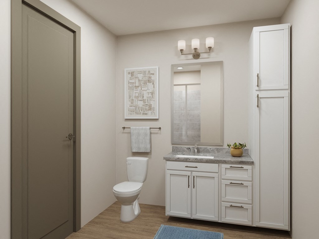 Residences at Grayson Heights Apartments Model Bathroom in San Antonio, Texas