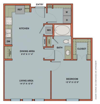 A7 Floorplan at The Can Plant Residences at Pearl