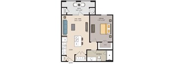 a1 floor plan layout at mela's luxury apartments