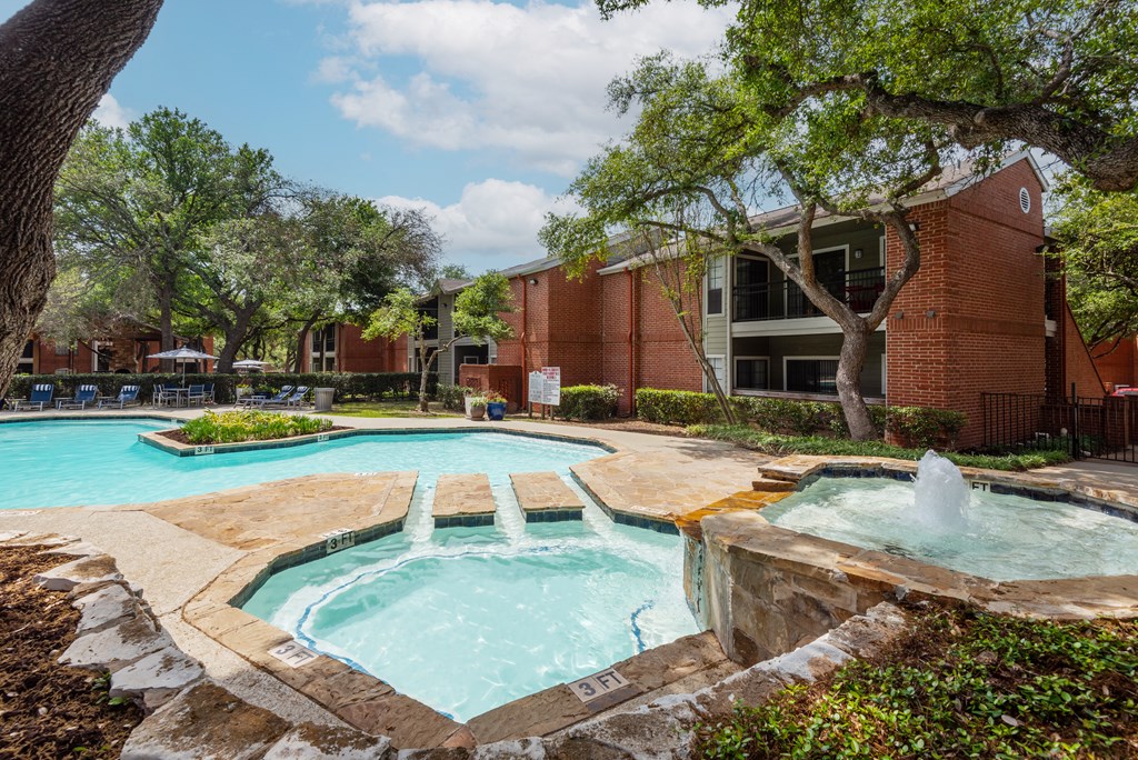 our apartments showcase a swimming pool