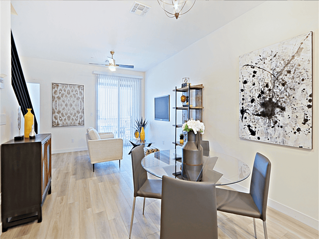 Elegant Dining Area at Scottsdale Hayden Townhomes, Arizona