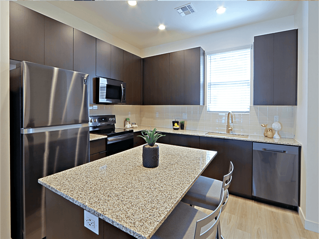 Gourmet Kitchen With Island at Scottsdale Hayden Townhomes, Scottsdale, AZ