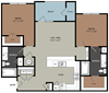 B1 Floor Plan Layout at Ironridge's Apartments in San Antonio, TX B1 Floor Plan Layout at Ironridge's Apartments in San Antonio, TX