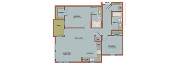 B1 Floorplan at The Can Plant Residences at Pearl