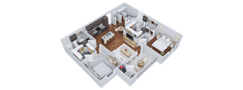 Two Bedroom, Two Bath