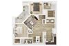 B2a Floor Plan B2a Floor Plan at Everly Apartments, Houston, 77063
