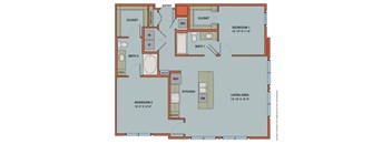 B3 Floorplan at The Can Plant Residences at Pearl