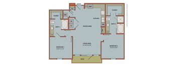 B5 Floorplan at The Can Plant Residences at Pearl