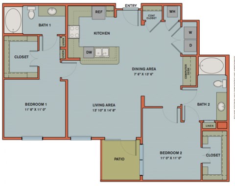 B7 Floorplan at The Can Plant Residences at Pearl