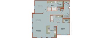 B9 Floorplan at The Can Plant Residences at Pearl