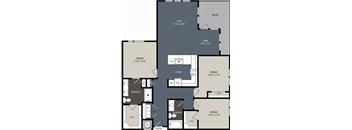 C1 Floor Plan  at Encore at Boulevard One, Denver, CO, 80230