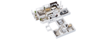 a floor plan of a house