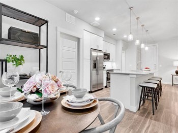 Fitted Kitchen With Island Dining at Gateway Arvada Ridge, Arvada, Colorado