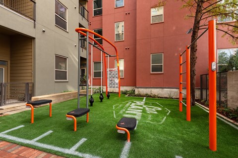 playgrounds at the grove at at  The Can Plant Residences at Pearl, San Antonio, TX 78215