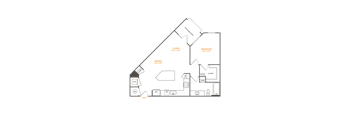 the floor plan of the unit