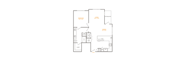 the plan of the floor plan for the apartment