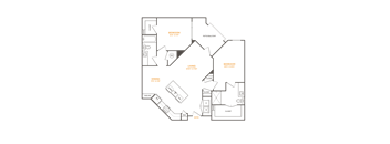 a plan of the floorplan of the unit