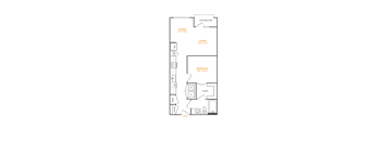 a floor plan of a bedroom apartment