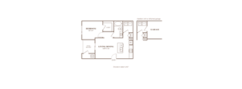 this is a floor plan of a bedroom apartment