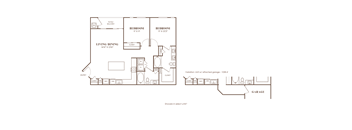 the floor plan of the apartment