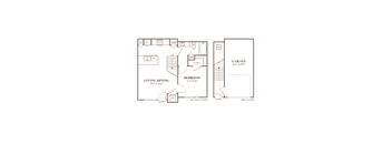 a floor plan of a bedroom apartment