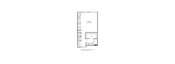 A floor plaSoutherly at LoSo Apartment S6