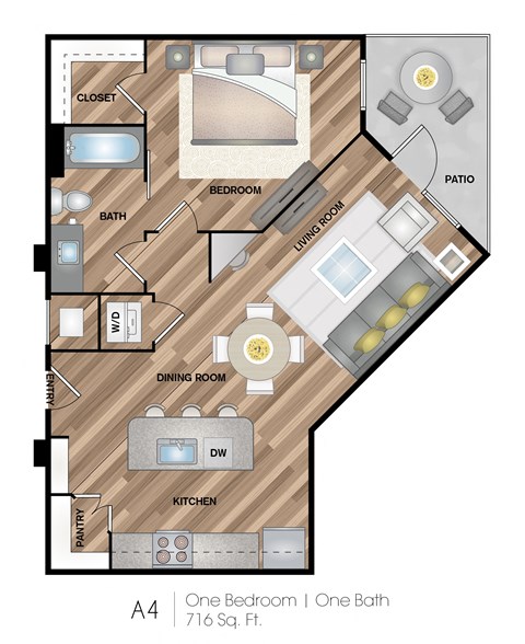 a floor plan of a home with a bedroom and a living room