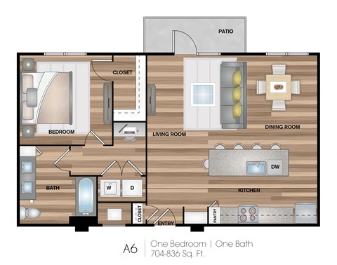 a floor plan of a small house with a bedroom and a living room